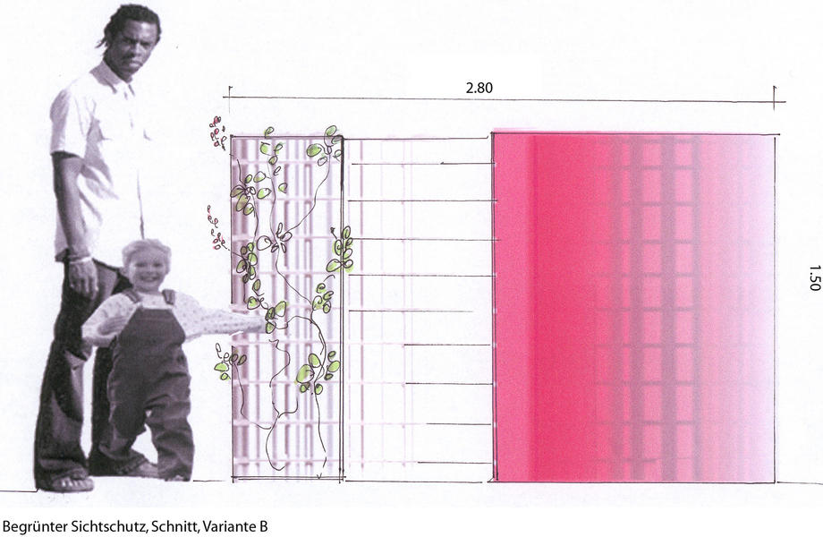 kindergerechte Höhe als Versteck und Sichtschutz