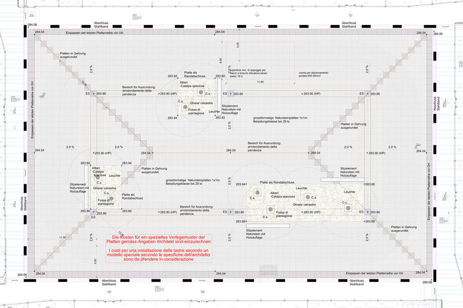 Detailplan Innenhof